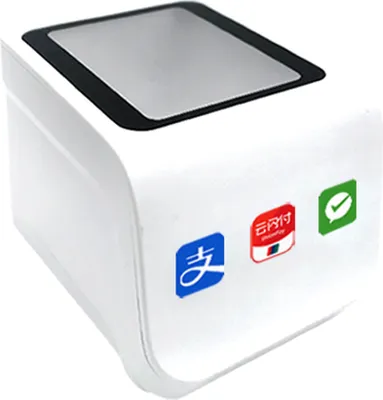 Obrázek produktu pro Stolní čtečka čárových kódů QR, mobilní čtečka platebních kódů, automatický snímač, kabelová čtečka čárových kódů USB pro supermarkety, maloobchody a restaurace