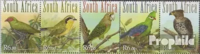 Produktbild von Briefmarken Südafrika 2011 Mi 2058-2062 Fünferstreifen (kompl.Ausg.) postfrisch Waldvögel