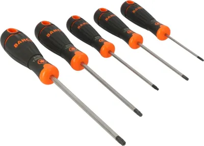 Produktbild von BahcoFIT Schraubendreher-Satz für TX-Schrauben mit 2-Komponenten-Griff - 5-tlg.