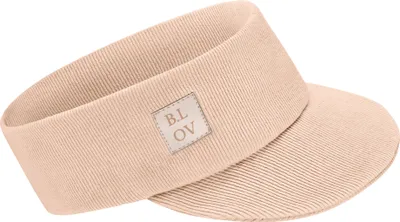 Produktbild von Bubalove | Kinder Stirnband mit Schirm | Beige | 52-56 cm, Baseball Cap | Stirnbander | Kappe, handgenähtes Baumwollstirnband