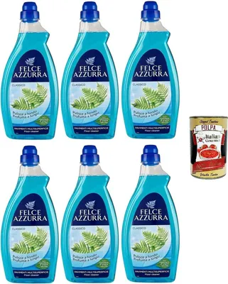 Produktbild von Felce Azzurra casa pavimenti classico Detergente per pavimenti Classic Home Floors Bodenreiniger 6x1lt + Italian Gourmet polpa 400g