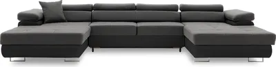 Produktbild von Ecksofa RIGATTO III PRO mit Schlaffunktion - Eckcouch mit Bettkasten - LUX 06 + REAL 11