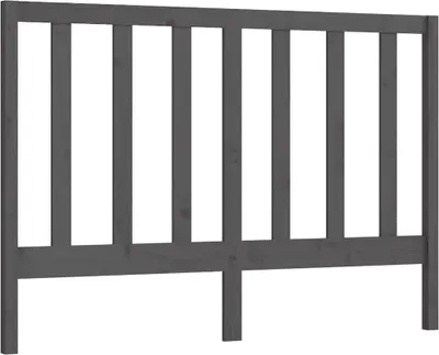 Imagen del producto de vidaXL Cabecero gris de 141 x 4 x 100 cm, fabricado en madera maciza de pino
