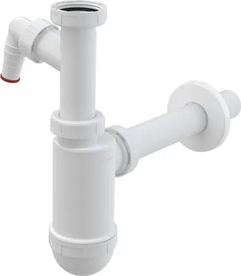 Obrázok produktu pre AlcaDrain A430P Flaschengeruchverschluss für die Waschbecken DN32 mit einem Geräteanschluss und einer Überwurfmutter 5/4"