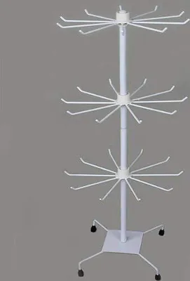 Produktbild von Verkaufsständer mit 3 Etage Metall 73 cm weiss