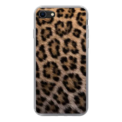 Produktbild von MuchoWow® Handyhülle Schutzhülle Hülle für iPhone SE 2020 Panther Druck Silikon Softcase Handy Hülle - Kartenbesitzer
