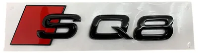 Original Audi SQ8 Q8 4M Schriftzug Emblem Logo Schwarz Black Edition in der Farbe Schwarz von Volkswagen AG