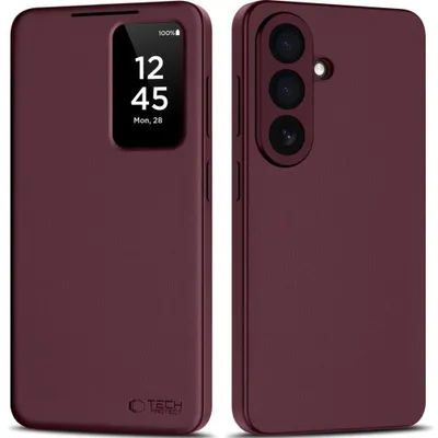 Produktbild von Handyhülle mit Klappe für Galaxy A57 5G, Tech-Protect Smart Wallet, Rotwein