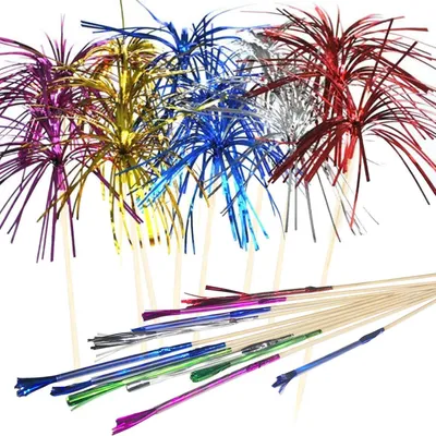 Immagine prodotto di Stuzzicadenti decorativi "Fuoco d'artificio", confezione da 120 pezzi, ideali per torte e decorazioni
