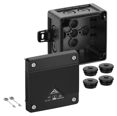 Produktbild von Spelsberg Abzweigkasten Abox Pro 025 AB-L schwarz IP66/IP67/IP69 92 x 92 x 60mm