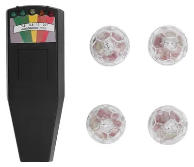 Obrázek produktu pro Sada vybavení pro lov duchů EMF měřič elektromagnetických polí Paranormální detektor se 4 pohybově aktivovanými svítícími kočičími míčky pro d