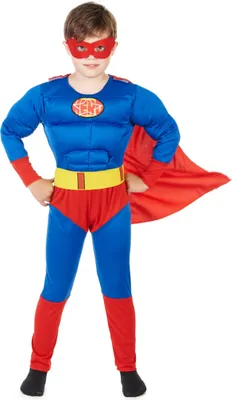 Produktbild von Superhelden-Kostüm für Kinder rot-blau