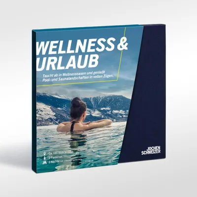 Produktbild von Jochen Schweizer Geschenkbox Wellnessurlaub; Erlebnis verschenken oder selbst erleben;
