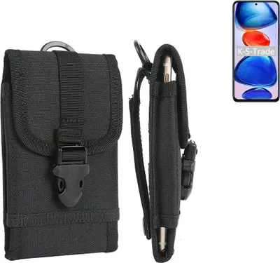 Produktbild von K-S-Trade Holster Handy Hülle kompatibel mit Xiaomi Redmi Note 11 Pro+ Holster Handytasche Gürtel Tasche Schutz Hülle Robust Outdoor schwarz