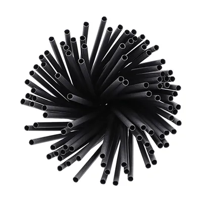 Produktbild von 80000 Trinkhalme, Papier Ø 6 mm · 20 cm schwarz