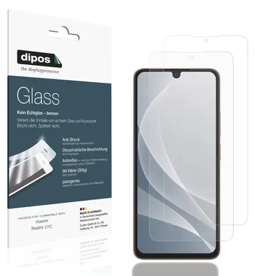 Image de 2x Protection ecrán pour Xiaomi Redmi 17C mat Verre souple Film Protecteur 9H dipos