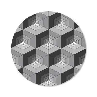 Produktbild von MuchoWow® Mauspad Mousepad Muster - Würfel - 3D 30x30 cm - Mousepads - Maus Mat - Pad - Mausunterlage - Tischunterlage - Schreibtischmatten