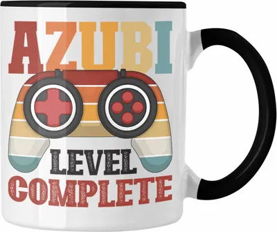 Produktbild von Trendation - Ausbildung Bestanden Azubi Tasse Geschenk für Azubis Bester Auszubildender Prüfung Bestanden Azubi (Schwarz)
