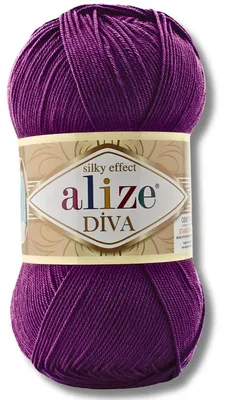 Produktbild von Alize 1x 100g Diva Wolle, Uni, Häkeln, Stricken (297)