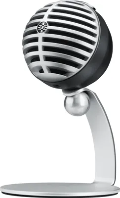 Produktbild von Shure MV5 Home Studio Microphone, kompatibel mit USB und Lightning, grau schwarz
