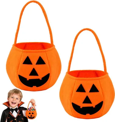 Obrázok produktu pre Sady na sladkosti na Halloween, 2 kusy, s motívom tekvice, vhodné pre deti