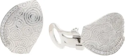 Produktbild von JuwelmaLux Ohrclip 925 Silber mit Muster und Zirkonia JL20-06-1045