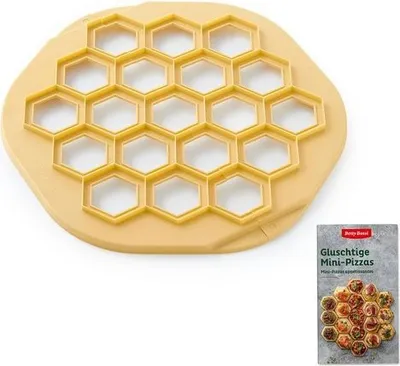 Immagine prodotto di Stampo da forno Betty Bossi "Mini Pizza Tool", con libretto di ricette. Stampo per pizza finger food - Stampo per biscotti di alta qualità