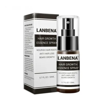 Produktbild von Spray, Lanbena, Wachstumsessenz, gegen Haarausfall, 100% natürlich, 1 Monatsbehandlung (1 Flasche 20ml)