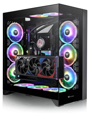 Produktbild von Thermaltake CTE E600 MX, Midi Tower, PC, Schwarz, ATX, EATX, micro ATX, Mini-ITX, SPCC, Gehärtetes Glas, 16,6 cm