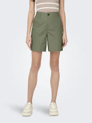 Produktbild von Only ONLZORA MW BERMUDA SHORTS PNT NOOS Oil Green L
