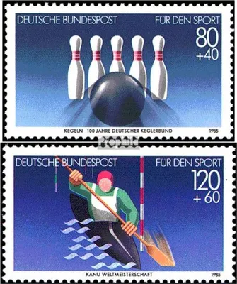 Produktbild von Briefmarken BRD (BR.Deutschland) 1985 Mi 1238-1239 (kompl.Ausgabe) postfrisch Sporthilfe