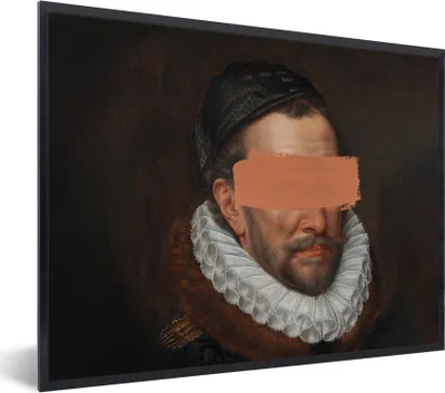 Produktbild von MuchoWow® Gerahmtes Poster Wilhelm von Oranien - Adriaen Thomasz - Gemälde 40x30 cm - Poster mit Schwarzem Bilderrahmen Wandposter Rahmen Foto Bilder - Kunstposter - Wanddekorationen