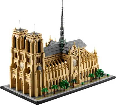 Produktbild von LEGO Architecture Notre-Dame de Paris, Sammlerstück für Erwachsene, Souvenir aus Frankreich, Geschenk für Globetrotter und alle Geschichts- und Kunstbegeisterten, architektonische Modellbausätze 21061