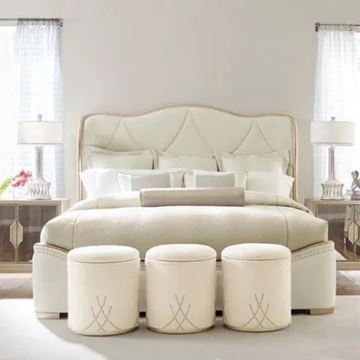 Produktbild von Klassisches Bett Doppelbett Betten Holz Landhaus Stil Echtes Holz Schlafzimmer