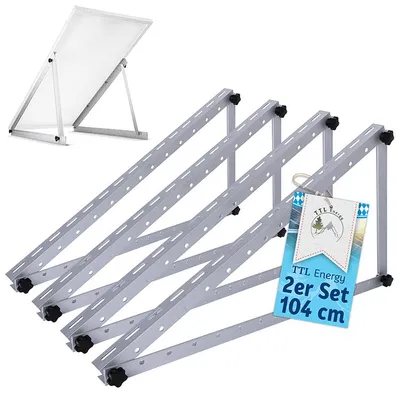 Produktbild von TTL HOME Solarmodul Halterung Alu 104cm 4er Set 0-90° Balkonkraftwerk