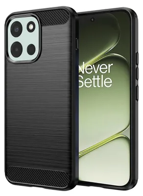 Zdjęcie produktu dla Techsuit - Carbon Silicone etui do OnePlus Nord 6 - czarne