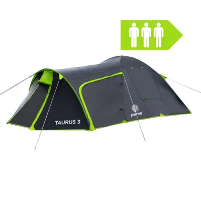Produktbild von Campingzelt Peme Taurus 3 mit Tragetasche - Schnellaufbauzelt mit Innentaschen & Lampenhalter für 3 Personen