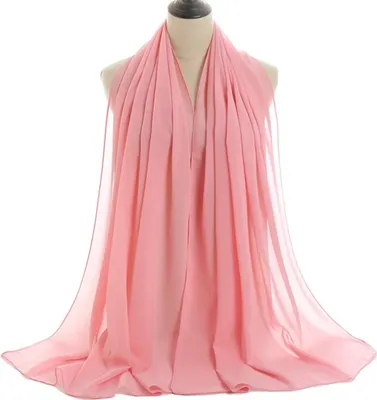 Produktbild von Schal OL-33814 - Eleganter hellrosafarbener Schal KP33814