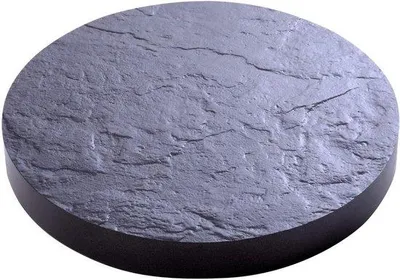 Immagine prodotto di Scaffale per piante con rotelle, Ø 30 cm, grigio effetto pietra, 150 kg