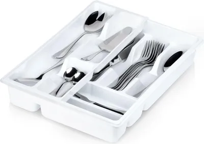 Produktbild von Besteckkasten mit herausnehmbarem Einsatz und 9 Fächern