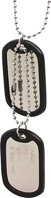 Produktbild von Herren Damen Mode Cool Dog Tag Anhänger Perlen Halskette Pullover Kette