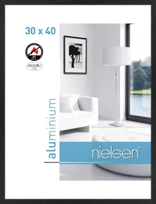 Immagine prodotto di Nielsen cornice ignifuga C2 struttura nero opaco 30x40 cm