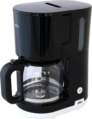Zdjęcie produktu dla Braun KF1100, Przelewowy ekspres do kawy, Kawa mielona, 1000 W, Czarny, Biały