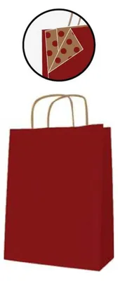 Image de agipa Papiertragetasche - aus Kraftpapier, klein, rot
