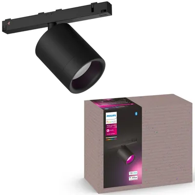 Produktbild von Philips Hue White and Color ambiance Perifo Zylinderspot Erweiterung schwarz - Intelligenter Einbaustrahler - Bluetooth - Schwarz - Integrierte LED - Metall - Nicht austauschbare(s) Leuchtmittel