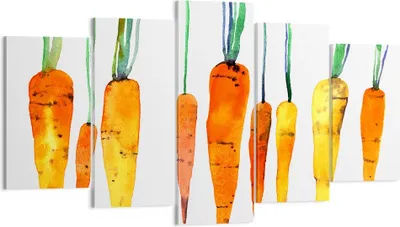 Produktbild von Bild auf Leinwand - Leinwandbild - Karotte Gemüse - 160x85cm - Wand Bild - Wanddeko - Wandbilder - Leinwanddruck - Bilder - Kunstdruck - Wanddekoration - Leinwand bilder - Wandkunst - EA160x85-3826