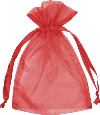 Obrázok produktu pre Organzové vrecko - červené - 25 kusov