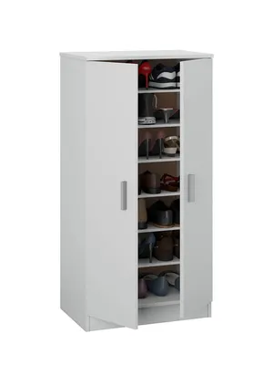 Obrázek produktu pro Schuhschrank >Shoe Cabinets< in Weiß - 55x108x36 (BxHxT)