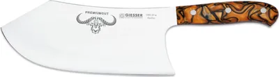Produktbild von Giesser Messer PremiumCut 22 cm Acryl Butcher No. 1 Spicy Orange Hackmesser BBQ