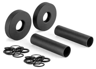 Produktbild von Bruckner WICHER Abdeckrosette rund, Paar, Schwarz matt